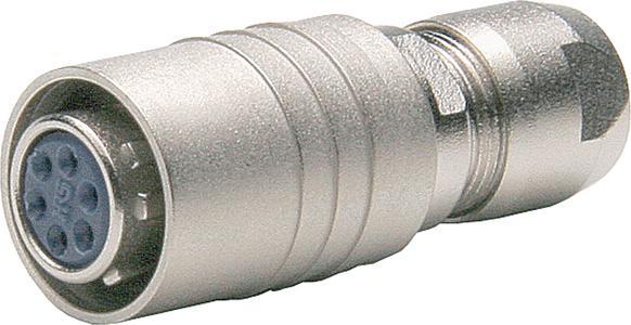 Actual product image Hirose Electronic 6 way video push-pull cable mount socket