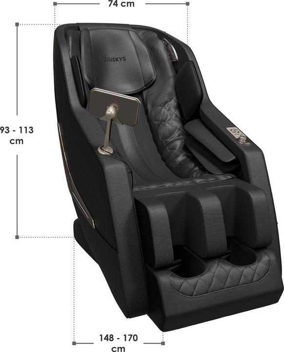 Image du produit Juskys Massagesessel Paros - Schwarz