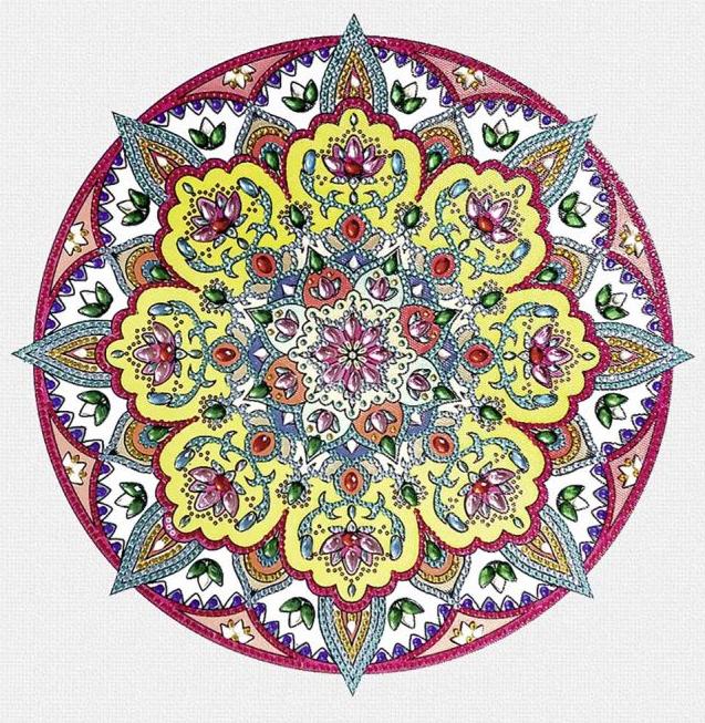 Productafbeelding Ursus Diamant schilderij mandala set 3