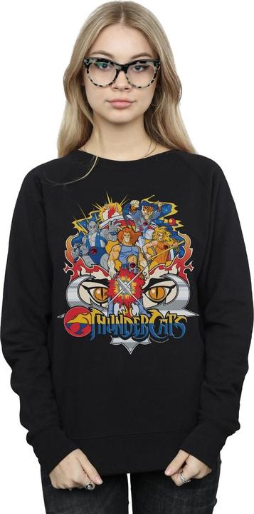 Actual product image Thundercats Womens/Ladies Action Group Shot Sweatshirt (L)