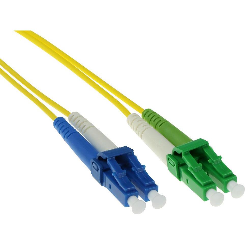 ACT 3 meter LSZH Singlemode 9/125 OS2 fiber patch cable duplex with LC/APC and LC/UPC connectors (3 m), Netzwerkkabel