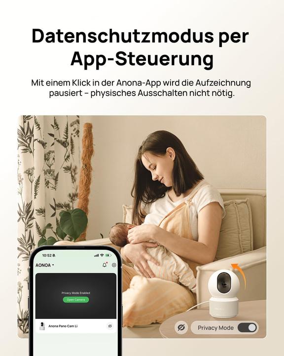 Actual product image Anona 4K UHD Indoor-Überwachungskamera-Set HM1010, 4er-Pack (3840 x 2160 pixels)