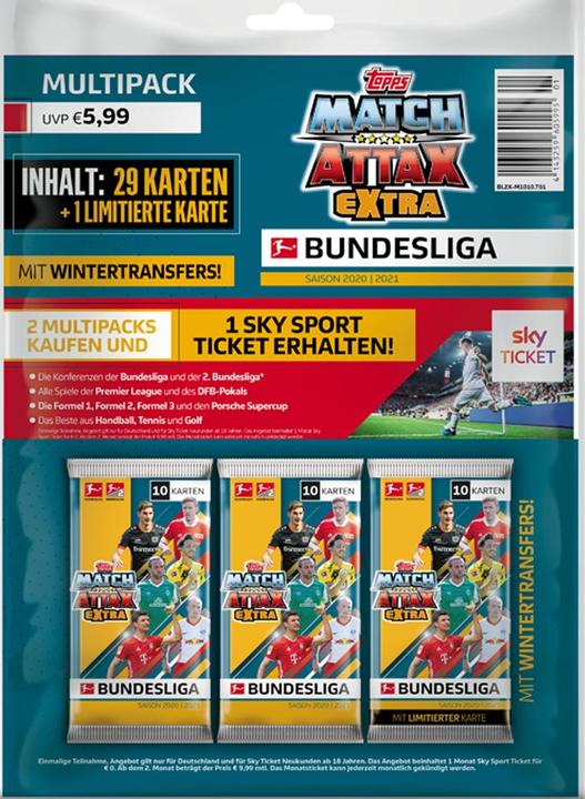 Topps Match Attax Extra Multipack 2020/2021 (English, French, German, Italian)