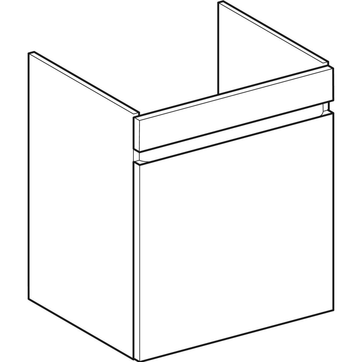 Thumbnail - Geberit, Waschbeckenunterschrank, Renova Plan wastafelonderkast met lade 60,6 x 53,6 x 44,6 cm, glans wit (53.5 x 44.5 x...