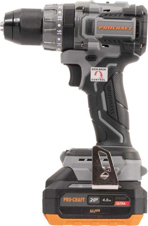 Produktbild Procraft Industrial CD20A Akku Schlagbohrschrauber 20 V 85 Nm + 1x Akku 4,0 Ah + Ladegerät + Koffer