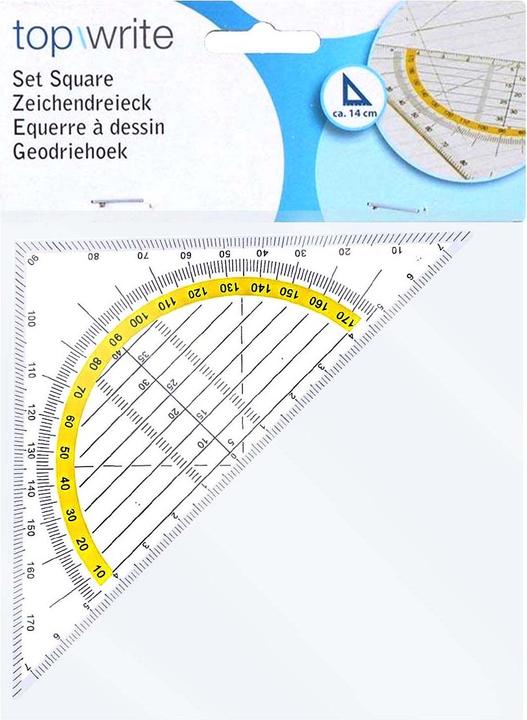 Produktbild Topwrite Geodreieck (14 cm, Kunststoff)
