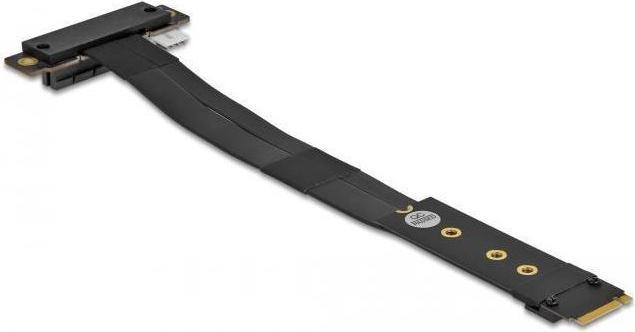 Productafbeelding Delock M.2 Key M naar PCIe x4 NVMe adapter schuin met 20 cm kabel (20 cm, PCIe)
