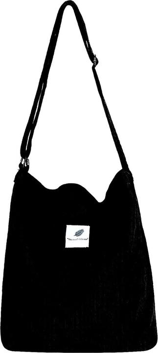 Only-Bags.Store Grosse Cord-Einkaufstasche für Universität Arbeit Schule Alltag