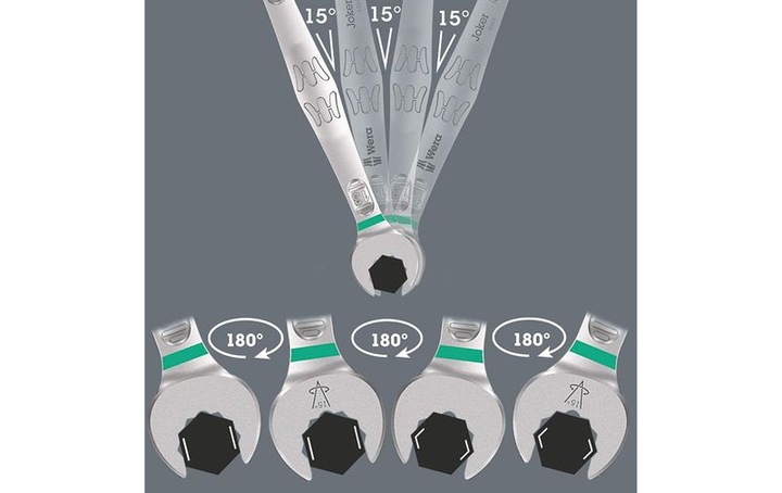 Actual product image Wera 6003 Joker 8 Imperial Set 1 (19 mm, 12 mm, 14 mm, 16 mm, 10 mm, 18 mm, 17 mm, 11 mm, 15 mm, 8 mm, 9 mm, 13 mm)
