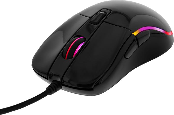 Actual product image Deltaco RGB USB gaming mouse with glossy look (Cable)
