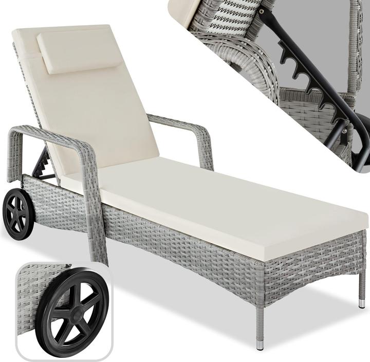 Image du produit tectake Chaise longue (200 cm)