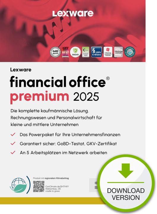 Immagine prodotto Lexware Premio ESD / ufficio finanziario h (1 Utente, 12 mesi)