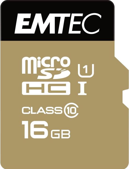 Emtec Gold+ (16 GB, microSDHC, U1, UHS-I)