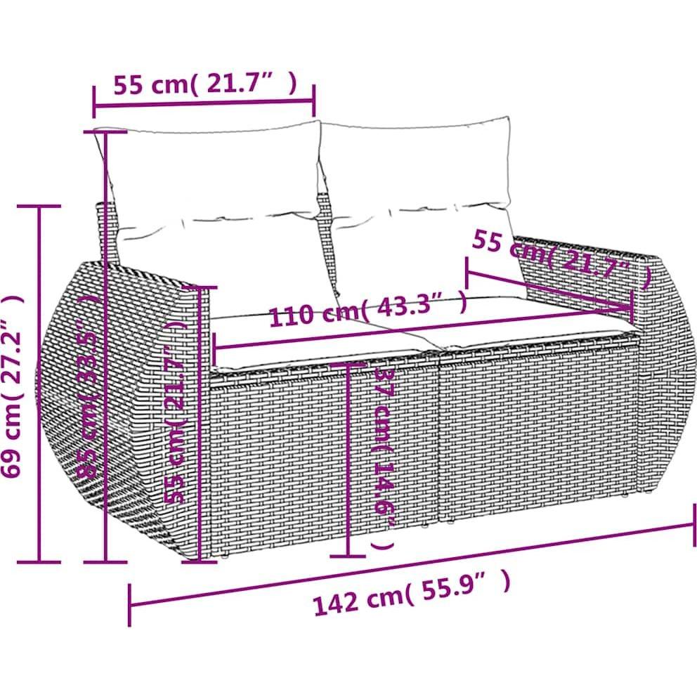 Thumbnail - VidaXL, Gartenlounge, Myrle