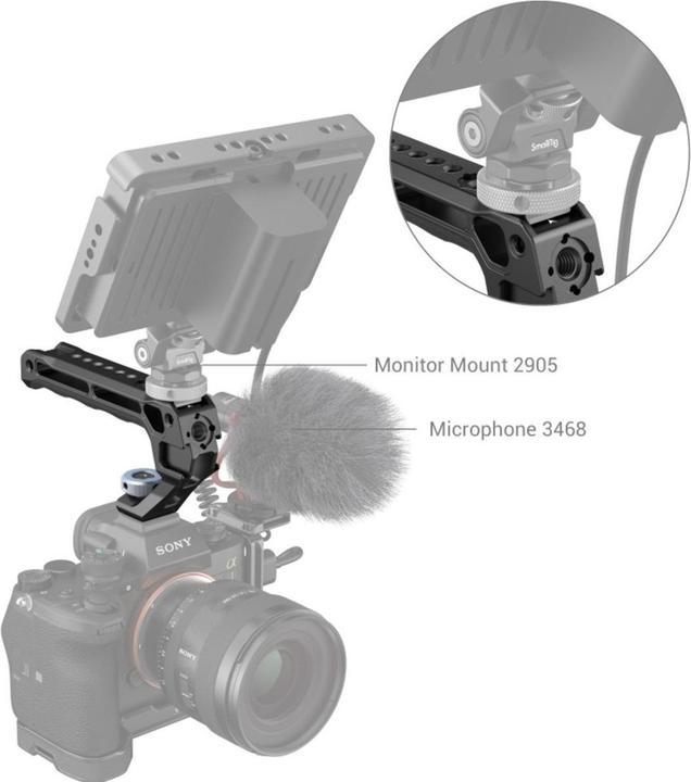 Actual product image SmallRig Top Handle with Cold Shoe (Lite) (Grip)