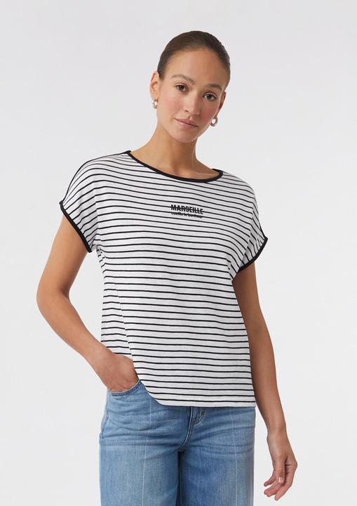 Produktbild Comma T-Shirt Gestreiftes T-Shirt aus Baumwollmix (44)