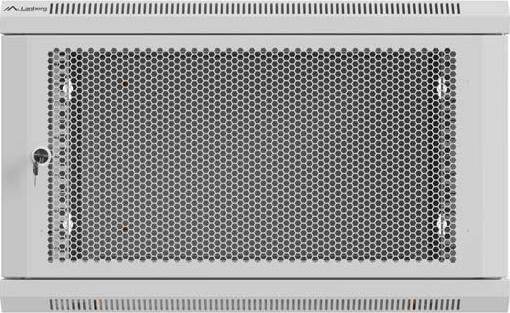 Produktbild Lanberg HÄNGEREGAL EINBAUSCHRANK 19 6HE 600X600 GRAU PERFORIERTE TÜR (FLACHPACK) (6 HE, 19 Zoll Rack)