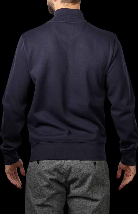 Actual product image GANT Sacker Rib Pullover Half Zip Evening Blue (L)