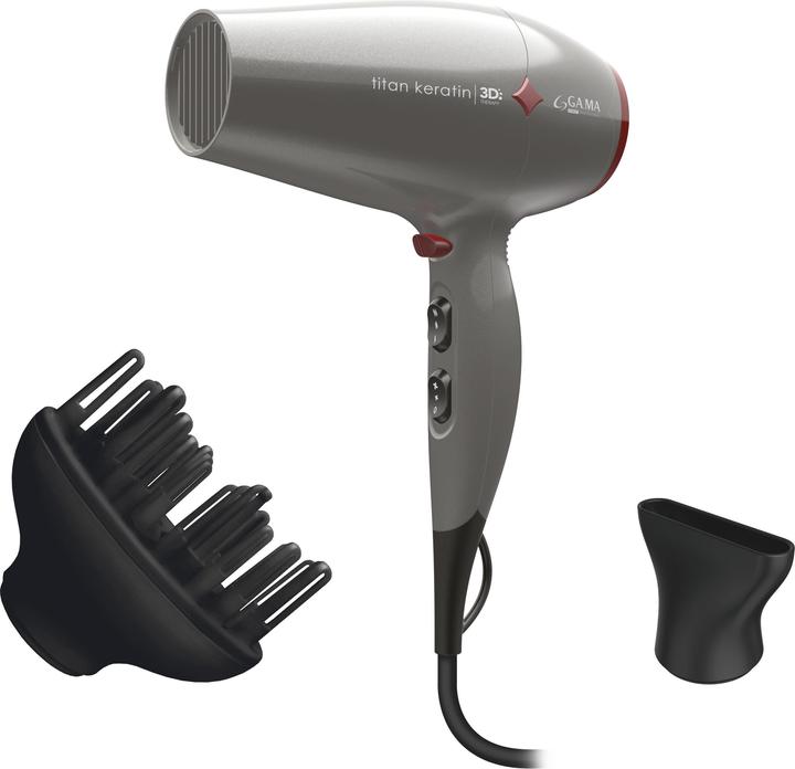 Image du produit GAMA GA.MA Titan Keratin Diamond 3D sèche-cheveux 2300 W Gris