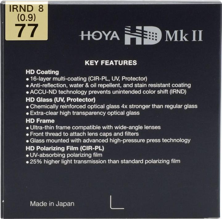 Produktbild Hoya HD MkII IRND8 (0.9) 55mm (55 mm, ND- / Graufilter)