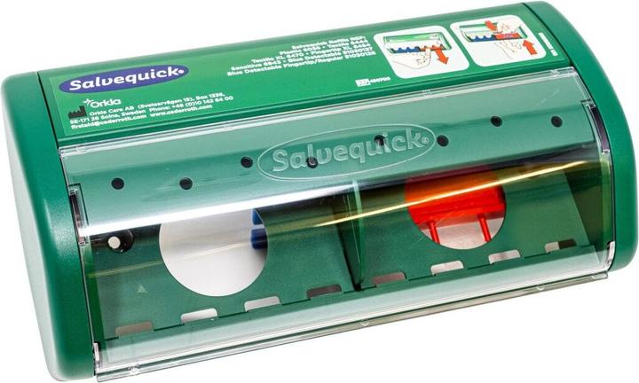 Image du produit Salvequick Distributeur de pansements 23x11x5 cm (LxHxP) Polycarbonate vert (1 x)