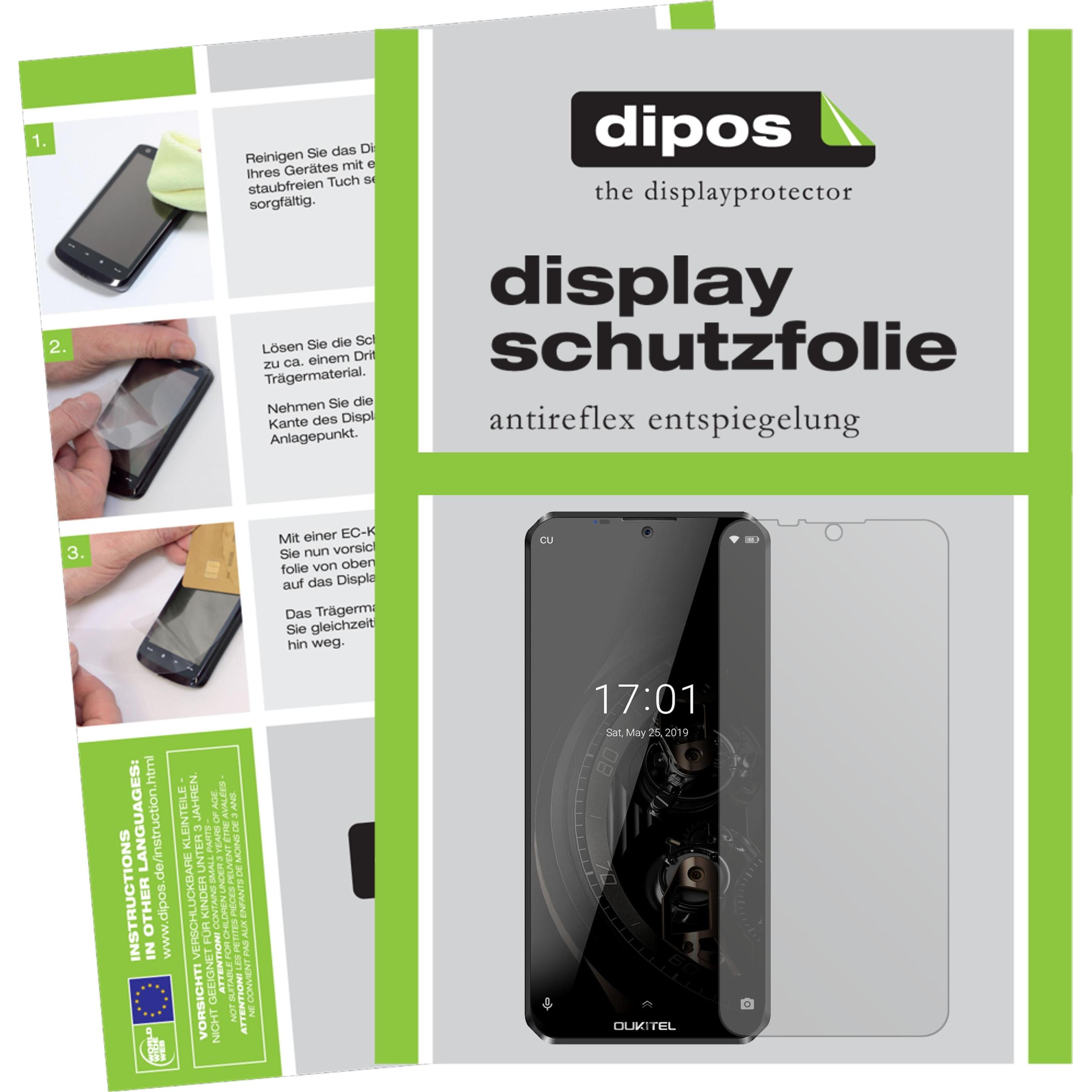 Thumbnail - Dipos Displayschutzfolie Antireflex (6 Stück, Oukitel K12), Smartphone Schutzfolie, Transparent