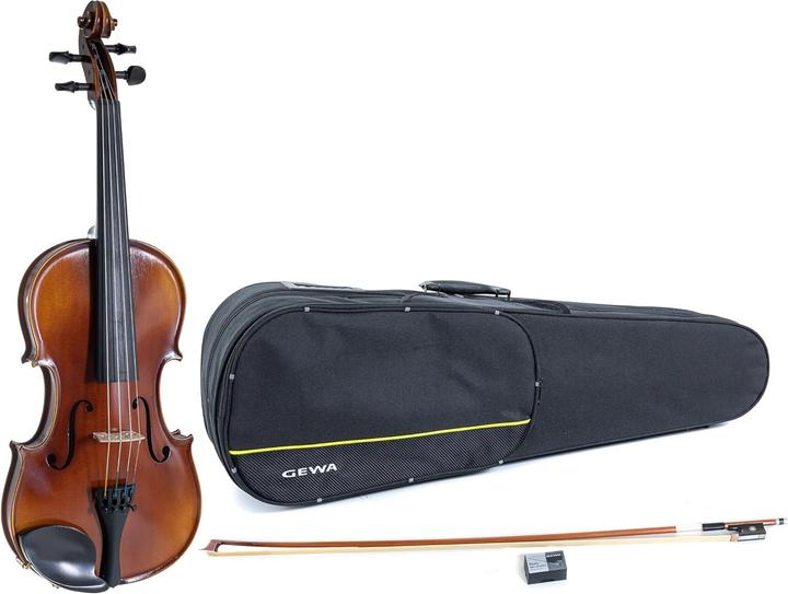 Gewa Hand-Varnished Solid Wood Violin Set with Bow and Case (Fiddle, 4/4)
