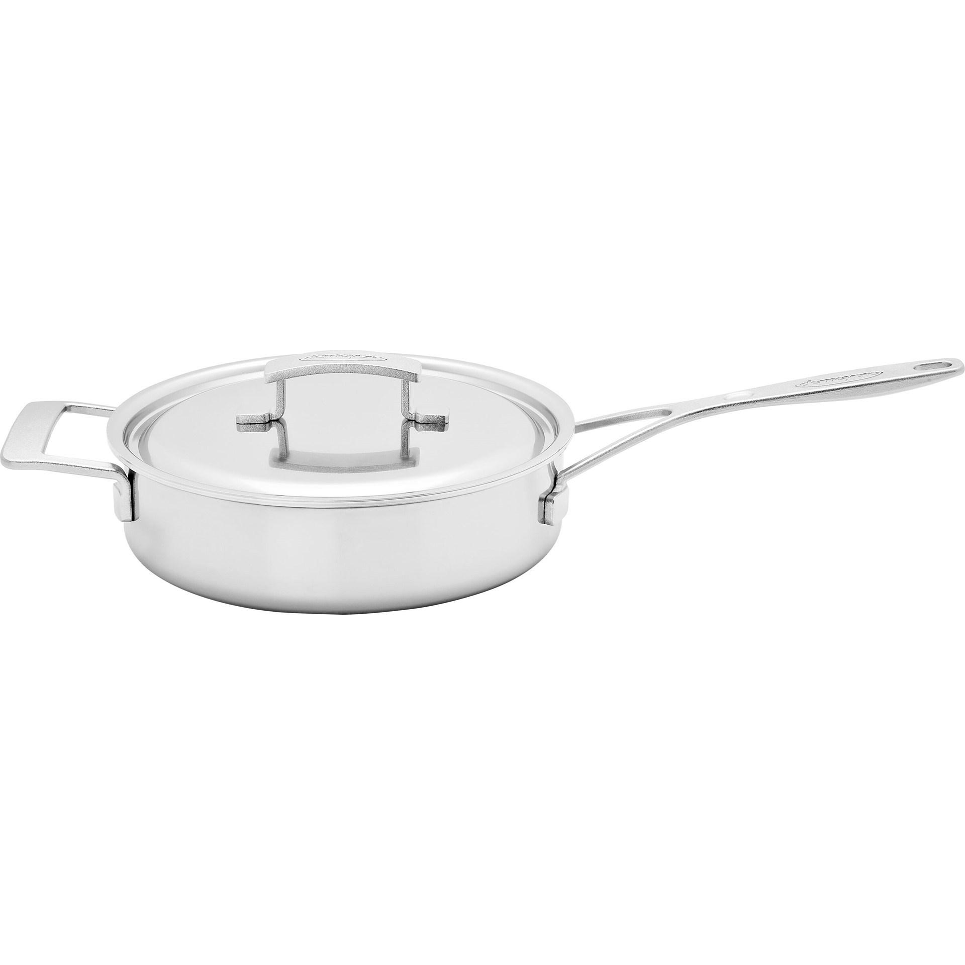 Demeyere Industry 5 Stielkasserolle nieder mit Deckel D28cm 5.7lt, Pfanne + Kochtopf
