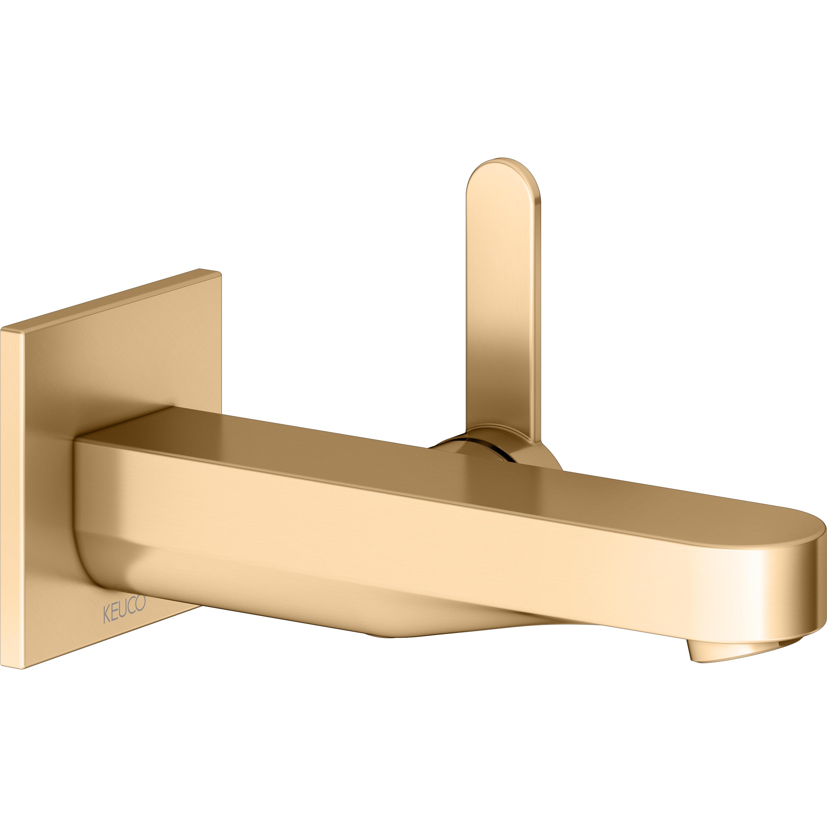Keuco, Badarmatur, IXMO Flat Einhebel-Waschtischmischer Unterputz, 165mm, Rosette eckig