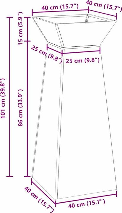 Image du produit vidaXL Garten-Pflanzgefäss
