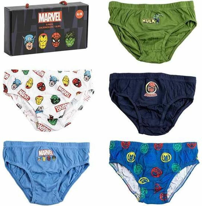 Immagine prodotto Disney Jungen Unterwäsche Set 5 Teile Marvel (128, Confezione da 5 pezzi)