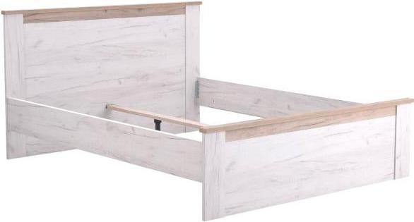 Actual product image Homestyle4u Double bed Marriage bed Wooden bed Guest bed Vintage (160 x 200 cm)