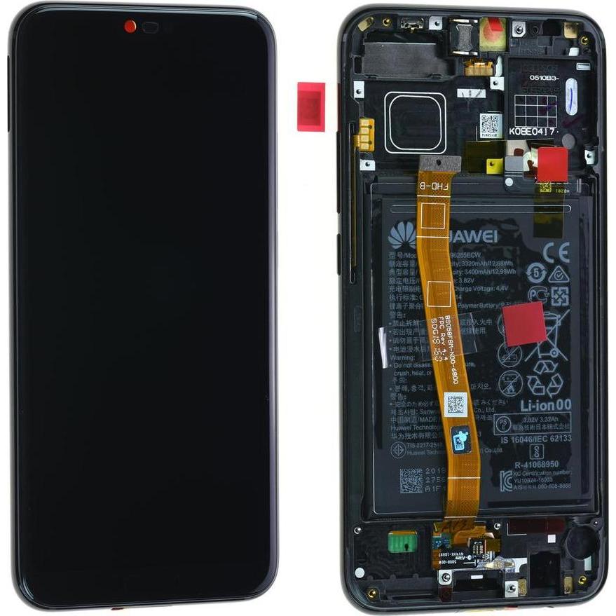 Huawei Honor 10 Display Black, Mobilgerät Ersatzteile, Schwarz