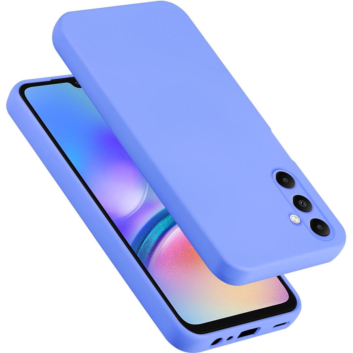 Cadorabo Hülle für Samsung Galaxy A05s TPU im Liquid Schutz Design (Samsung Galaxy A05s), Smartphone Hülle, Violett