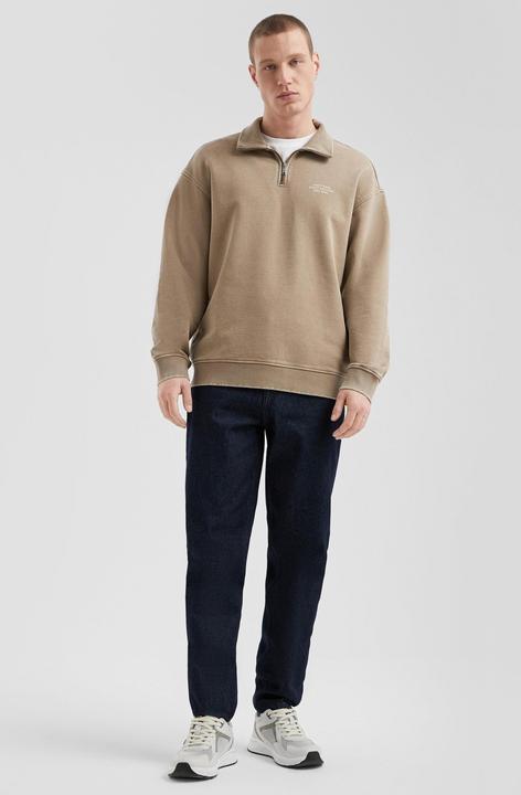 Produktbild s.Oliver Sweatshirt Gewaschener Sweat-Troyer mit Brustprint (M)