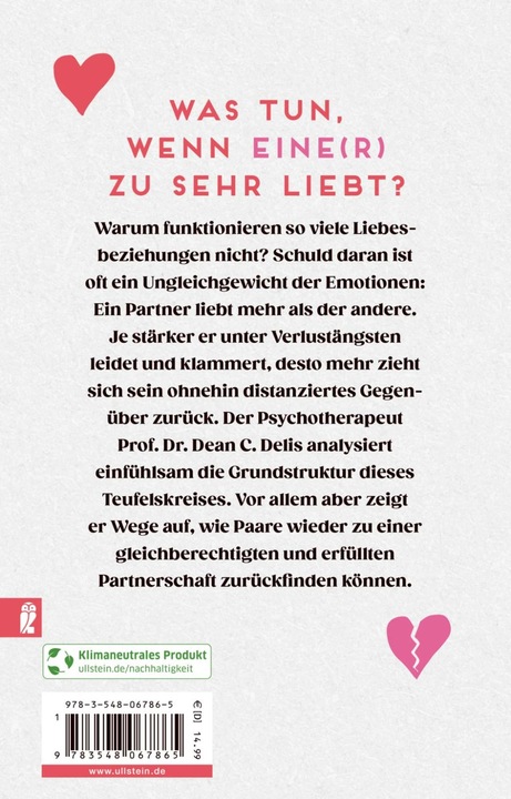 Produktbild Ich lieb' dich nicht, wenn du mich liebst (Deutsch, Dean C. Delis, Cassandra Phillips, Sabine Steinberg, 2023)
