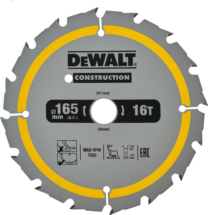 Produktbild DeWalt Handkreissägeblatt