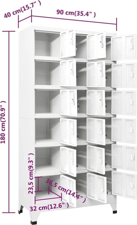 Actual product image VidaXL Davin (90 x 40 x 180 cm)