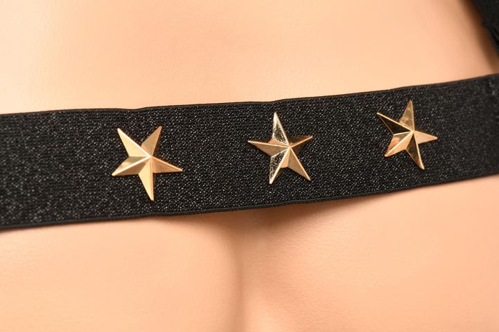 Actual product image Master Series XR Brands - Chest Harness with Armbands - Black