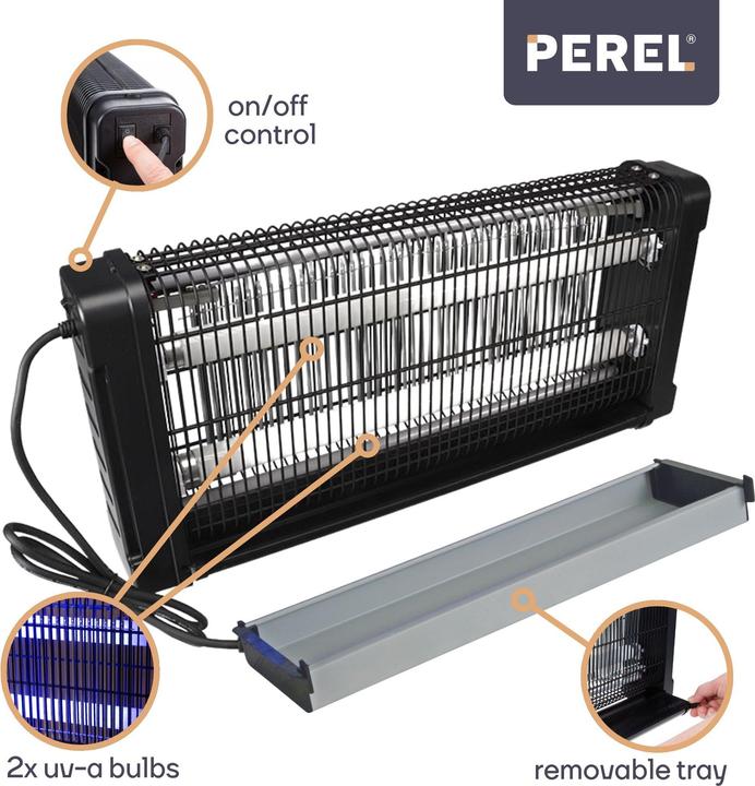 Productafbeelding Velleman vliegende insectenverdrijver 360° - 2 x 15 W