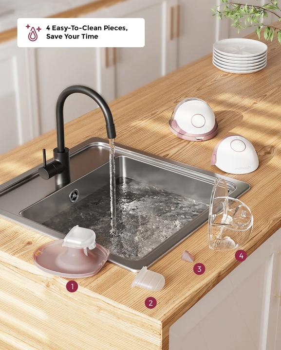 Immagine prodotto Momcozy Tiralatte M6 Hands-free rosso Confezione singola