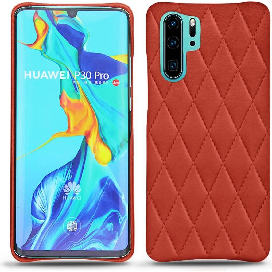 Noreve Lederschutzhülle (Huawei P30 Pro), Smartphone Hülle, Orange