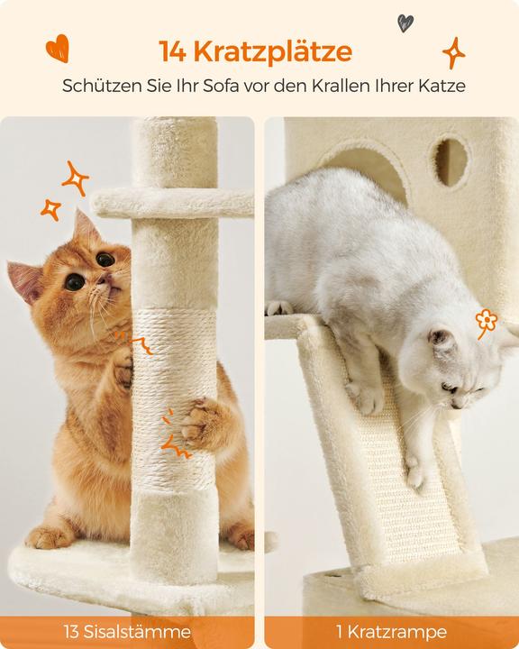 Actual product image Feandrea Cat Spa (206 cm, Beige)