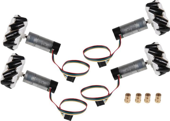 Image du produit Joy-it Jeu de roues pour robot com-motor06
