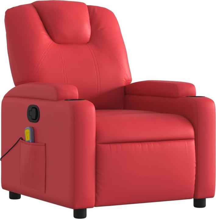 Immagine prodotto VidaXL Sedia da massaggio in similpelle rossa,Colore: Rosso, Materiale: similpelle