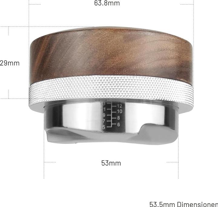 Actual product image Notsek Espresso Distributor 54mm