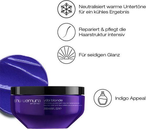 Actual product image Shu Uemura yūbi blonde anti-brass Purple Balm (200 ml)