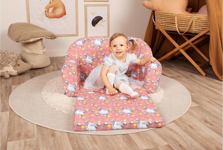 Actual product image Knorrtoys Kindersofa - "Einhorn pink" (Children sofa)