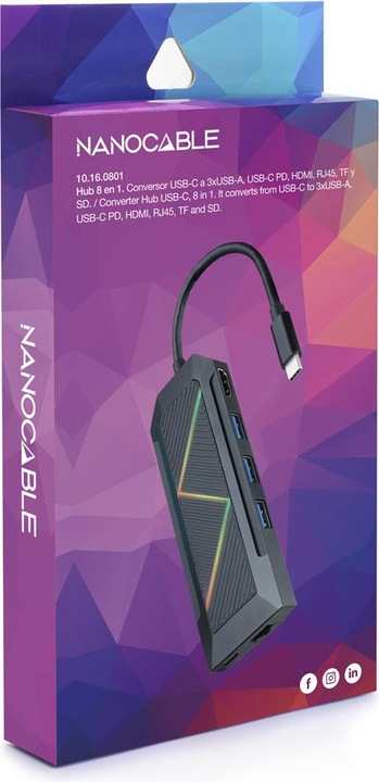 Produktbild Nanocable 10.16.0801 (USB-C, 4 Ports)