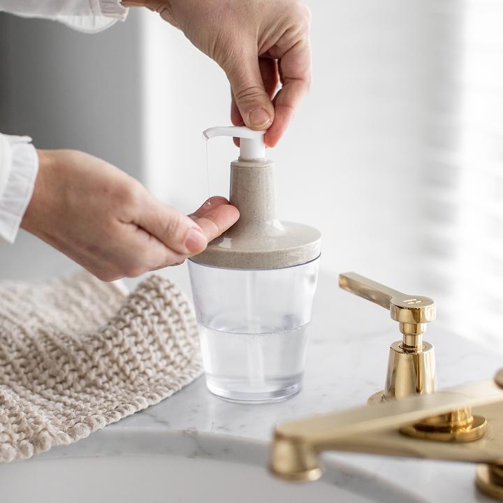 Productafbeelding Koziol Zeepdispenser Flow 250 ml, blauw/transparant